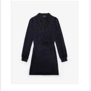 The Kooples Blazer-style short dress with leopard print size 2 NWT